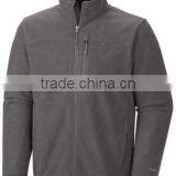 Black&Dark Grey High Polar Fleece Jacket For Man thumbnail-1