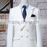 Custom High Quality White Colour Double Breast Man Coat Plus Size Feature Man Blazer thumbnail-5