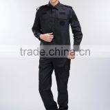 2016 Juqian Custom High Quality Black Workwear Military Security Guard Uniform for Sale thumbnail-3