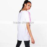 Custom Sublimated Rugby Sports Wear for Girl 2018 Trend Pink Print t Shirt thumbnail-2
