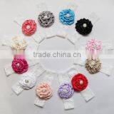 Girl Lace Headband, Newborn Lace Headband thumbnail-3