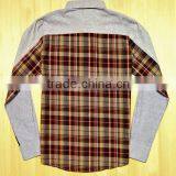New Style Man's Oxford With Double-brushed Cotton Split Joint Shirt thumbnail-3