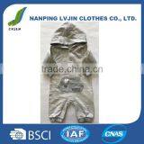 Infants & Toddlers Age Group Baby Hooded Romper and 100% Cotton 100% Cotton Yarn Dye French Terry Baby Jumpsuit thumbnail-1