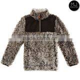 FACTORY Wholesale Personalized Frosted Tip 1/4 Zip Monogrammed Sherpa Pullover Kid Clothes thumbnail-1