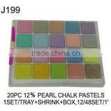 J199 20 PC 12% PEARL CHALK PASTELS thumbnail-1