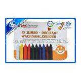 Eco Friendly Triangular Mini Pastel Multi Color Crayons In Tin Box For Painter 8*1.3cm