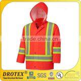 Flame Resistant Stretch Hi-Vis Rain Jacket thumbnail-2