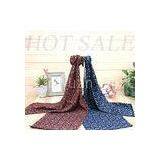 Customized Plaid Screen Printing Scarves Mens Silk And Wool Scarf For Autumn