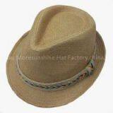 Black Paper Straw Hats for Men thumbnail-1