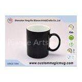 Custom Black Water Bottle Ceramic Magic Photo Mugs Colour Changing Cup