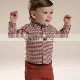 T-BSS005 Boy Cufflink Stylish Flannel French Style Shirts thumbnail-2