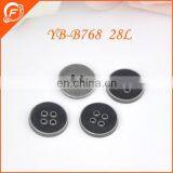 Hand Enamel Black Plastic Buttons for Apparel thumbnail-1