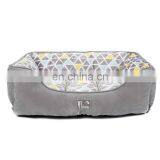 Factory Comfortable PP Fiber Color Block Dog Bed Pet thumbnail-2