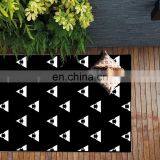 Black Outdoor Rugs Recycled Plastic Cheap Straw Mat pp Woven Carpet thumbnail-3
