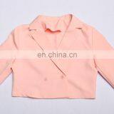 Fashion Women's Clothing Crop Button 2 Piece Suit Skirts Set thumbnail-7