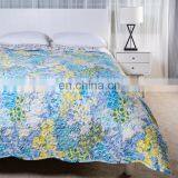 Indian Handmade Modern Kantha Summer Used Patchwork Quilted Bedspreads thumbnail-2