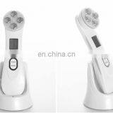 Portable High Frequency Ultrasonic Facial Wrinkles Removal Led Light Electric RF EMS Facial Massager Machine thumbnail-2