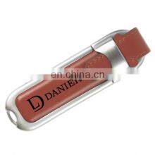 Customize Logo Leather Usb Flash Drives Keychain Usb Flash Memory Full Capacity Usb Stick thumbnail-3