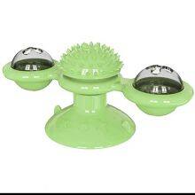 Cat Toys Pet Products Suction Cup Turntable Tease Cat Stick Tumbler Spinning Windmill Small Cat Toys Self hi thumbnail-2