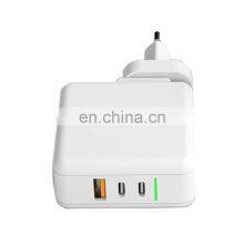 65W GaN Quick Travel Charger Three Ports Mini Size 65W High Power Fast Charging Quickly GaN Wall Charger for Mobile Phone Laptop thumbnail-3