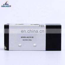 Automatic Thread Size G1/2 4A410-15 AC220V/110V AC12V/24V Pneumatic Single 5/2 Way Solenoid Air Control Valve Pneumatic Valve thumbnail-5