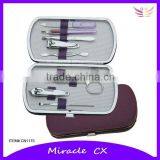 Purple PU bag professional manicure set bag