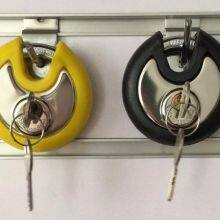 4 Digit Combination Discus Padlock With Colorful Anti-collision Ring thumbnail-5