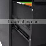 (DL-L4) Black Metal Lateral File Cabinet A4 and Legal Size Document 2,3,4 Drawer thumbnail-2