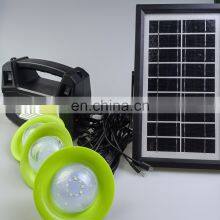 Small solar lighting system for home isolar gd8017 camping lamp with FM radio solar home lights system