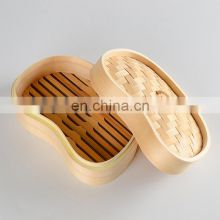 Amazon Hot Selling Dumpling Bamboo Steamer Tasty Bao Buns  Bamboo Pot Reusable Food Basket Cookware