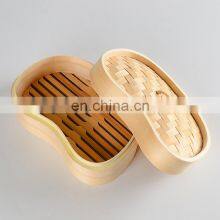 Amazon Hot Selling Dumpling Bamboo Steamer Tasty Bao Buns Bamboo Pot Reusable Food Basket Cookware thumbnail-1