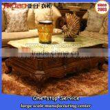 Luxury Modern Wood Marble Top Coffee Table thumbnail-6