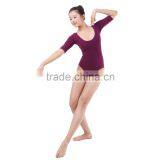 Dansgirl Short Sleeve Sexy Lace Open Back Women Ballet and Gymnastics Leotard thumbnail-3