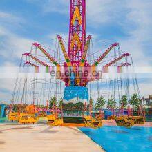 High Quality Amusement Park Machine Tower Thrilling Sky Drop Rotating Tower Rides for Sale thumbnail-3