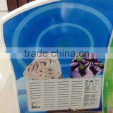 Grey Door Frame Curved Glass Door Chest Freezers thumbnail-2