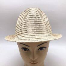 Wholesale British Style Beach Summer Chapeau De Paill Straw Hats Nature Brim Jazz De Paja De Unisex Straw Hat thumbnail-4