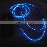 Hot Sale Recharge Visible Flowing EL Wire Lighted In-Ear Earphone thumbnail-2