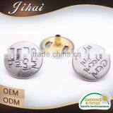 Garment Accessory Brass Custom Metal Snap Button For Apparel Various Designs