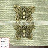 Wholesale Diy Jewelry Retro Manual Zinc Alloy Insect Butterfly Pendant thumbnail-3