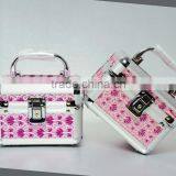 AN116 ANPHY Jewelry Case Small Girl Gift Jewelry Suitcase Jewelry Tray Mirror Kids' Dressing Box Small Aluminum Case 14*10*10cm thumbnail-2