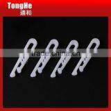 40mm Length White Plastic Shirt Clip With Teeth thumbnail-3