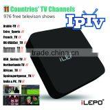 ILepo RK3229 Quad Core IPTV Android Box With 976 tv Channels