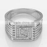 CYW Trendy Prevalent Silver Men Ring Model With Cubic Jewelry Male Ring thumbnail-2