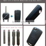 TD 111 2 Button Modified Flip Key Shell for Opel thumbnail-1