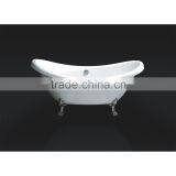 Freestanding Double Slipper Bath Classic Acrylic Vintage Bath