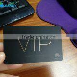 Transparent Hot Stamp Gold Foil Frosted Card