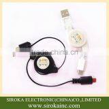 Wholesale Colorful Retractable 2.0 USB Micro Charger Cable for Samsung Android Phones thumbnail-4