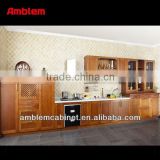 2013 hot-selling classic solid wood kitchen cabinet