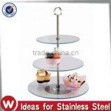3 Tier Glass Round Cake Stand thumbnail-1