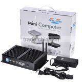 Partaker I3 Fanless Industrial Mini Pc 2 COM Black Color With Intel i3 4005u 4010u 5005u i5 4200u 4230u Core i3 i5 Mini pc thumbnail-4